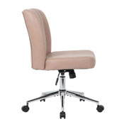 Boss Soft Touch Leathaire Task Chair, Tan, B4035C-TAN